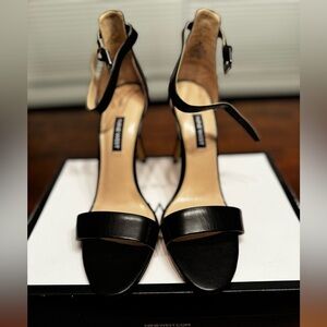 Nine West Black Strappy Heels